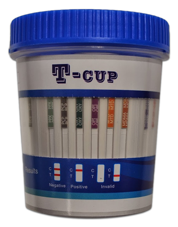 T-cup Drug Test Results Reading Chart