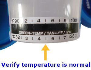 T-cup Drug Test Temperature Reading Chart